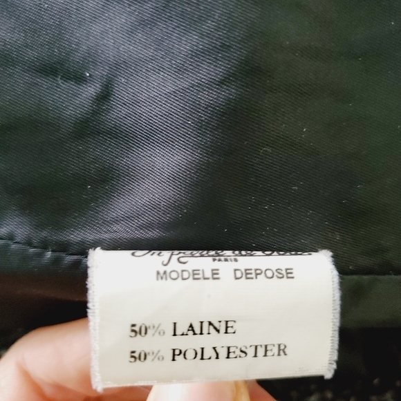 On Parle De Vous Black Pea Coat - Picture 5 of 6